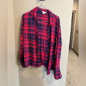 Super soft Lucky Brand Red and Black Plaid Shirt